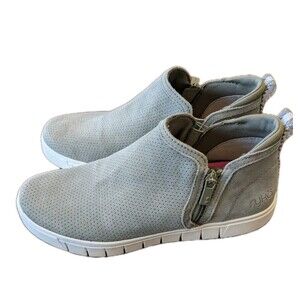 Ryka Shoes Hensley Sneakers Perforated Suede Pull On Mid Women’s Sz 7.5M NEW